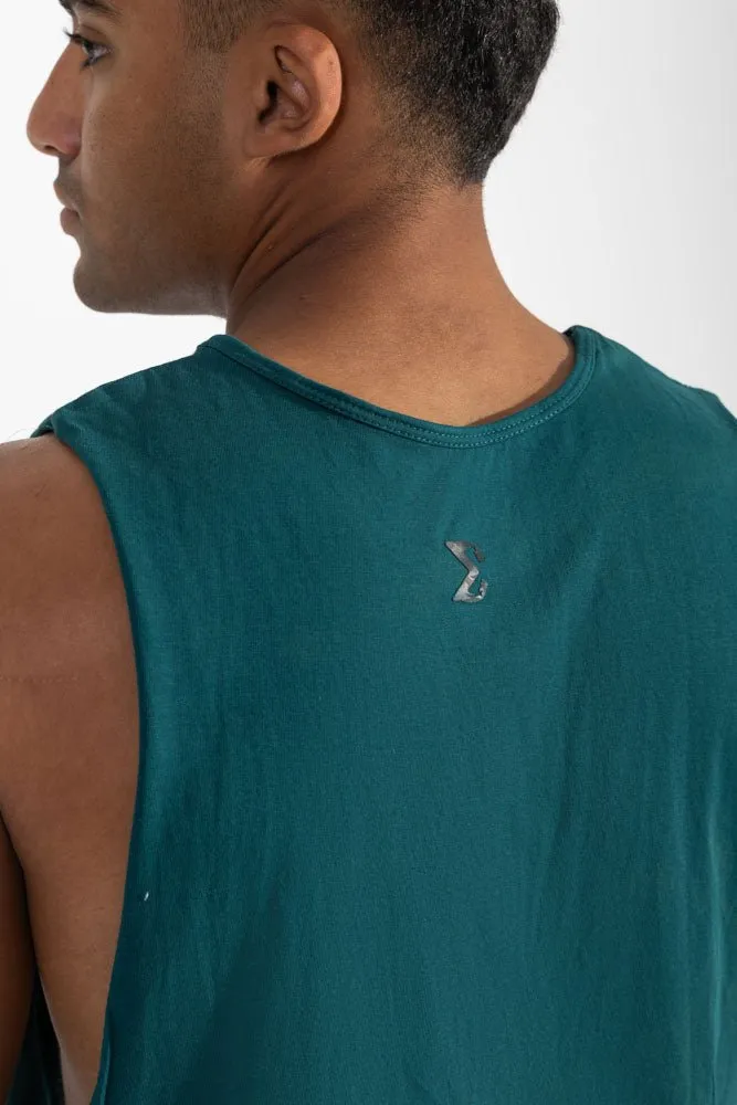Hotel Style Tank Top Teal Green