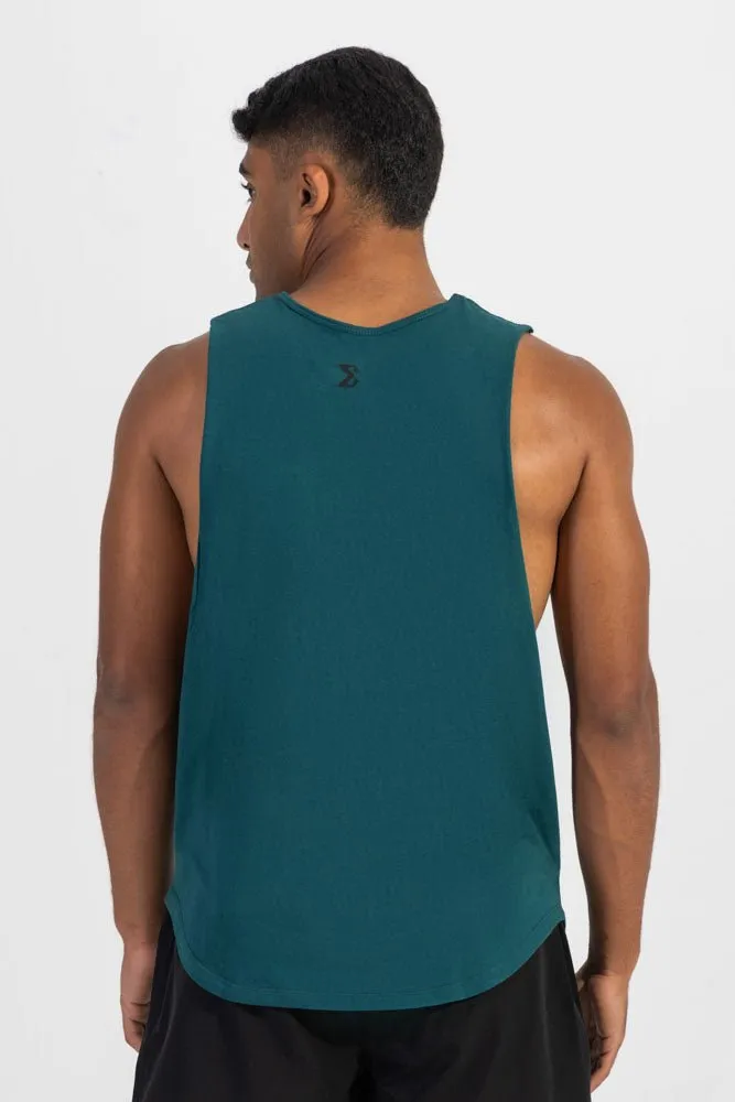 Tank Top Teal Green Recycle Glow