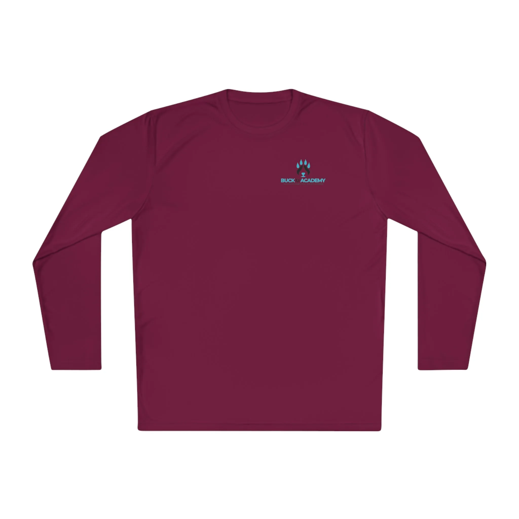 Unisex Lightweight Long Sleeve Tee Red Flash DoubleStitchedSeams