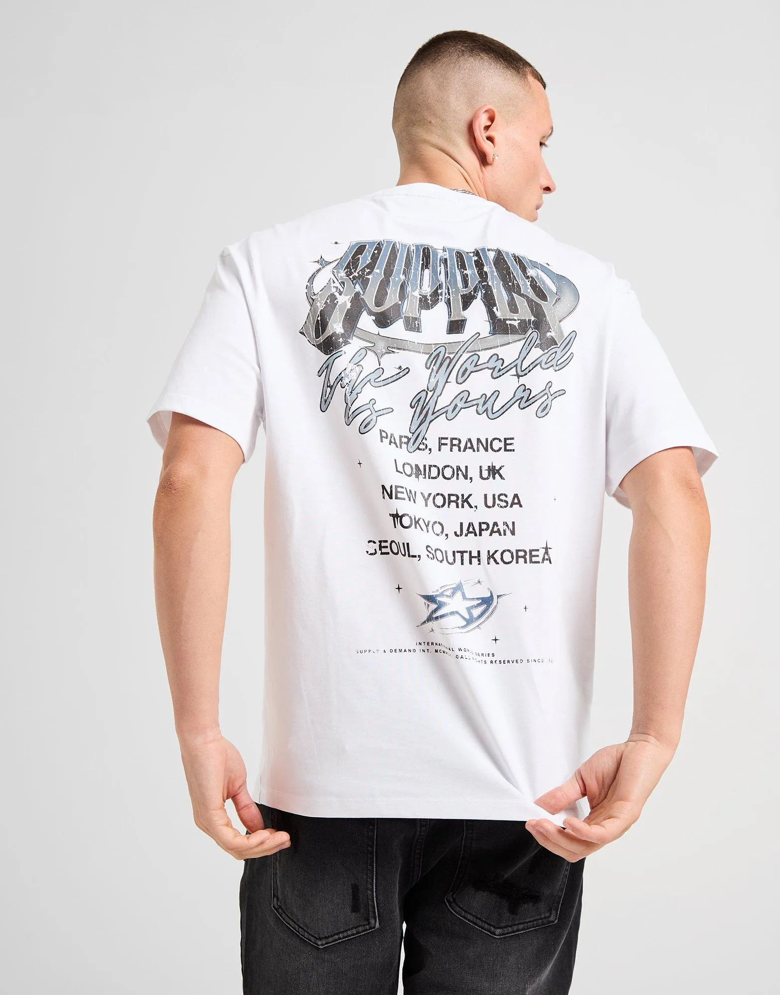 HighThreadCount Flexible Neckline Chrome Star T-Shirt