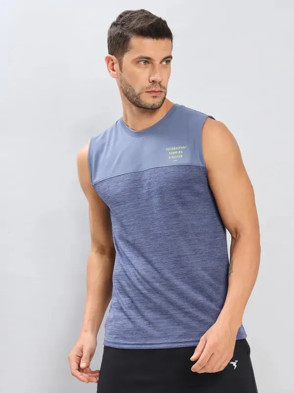 Men Melange Slim Fit Crew Neck Innerwear Vest with DOUBLE COOL Training - accessible