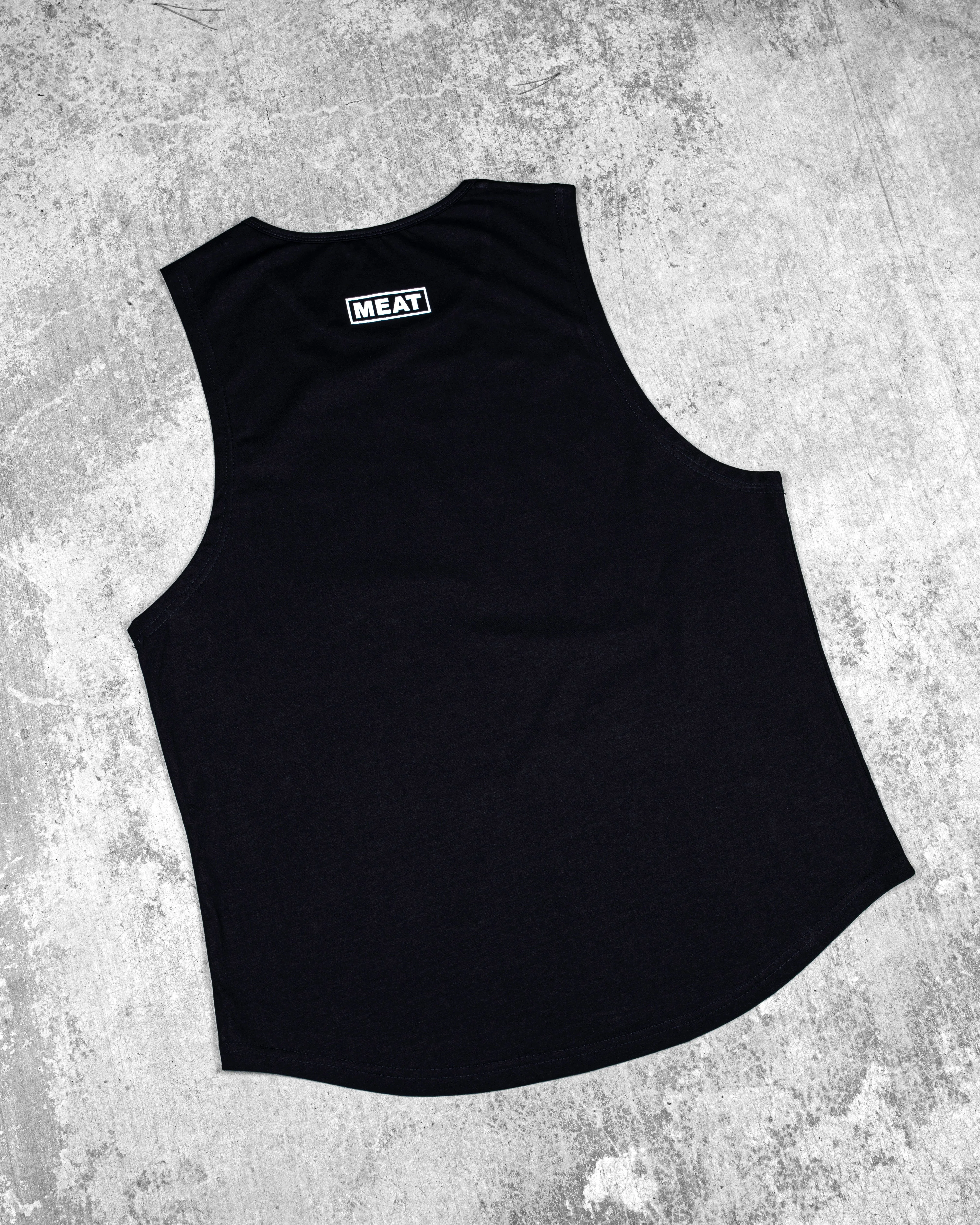 Seasonal Use multi - compartment LOOSEFIT MUSCLE TANK ?C LEGACY / BLACK