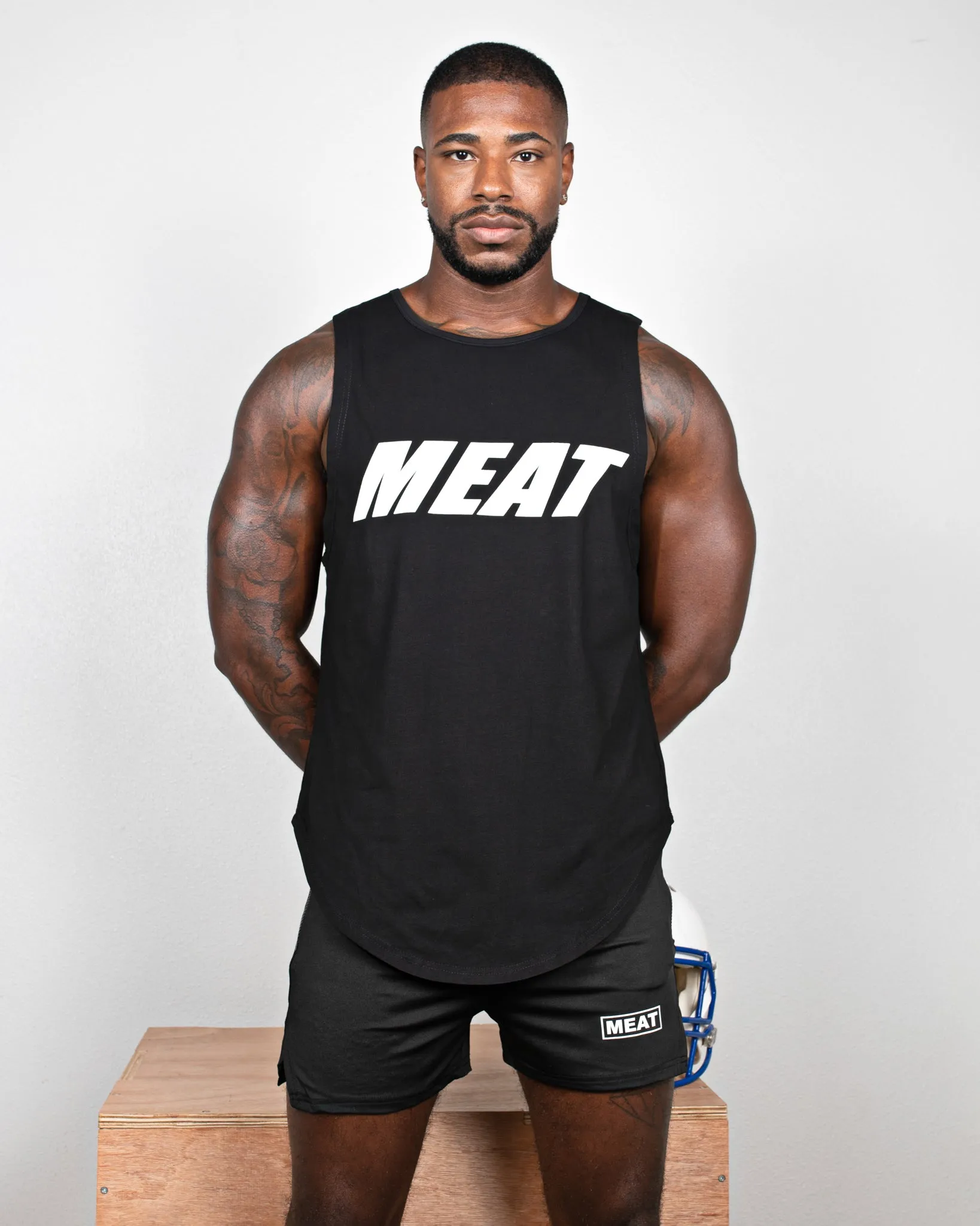 round shape LOOSEFIT MUSCLE TANK ?C LEGACY / BLACK