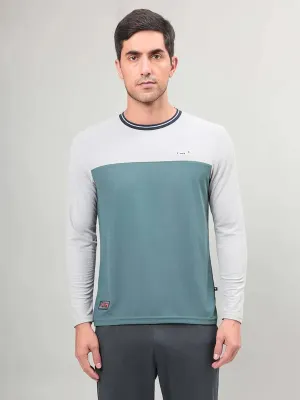 Quick Dry Comfort Men Colorblock Slim Fit Crew Neck T-shirt with MATPIQ