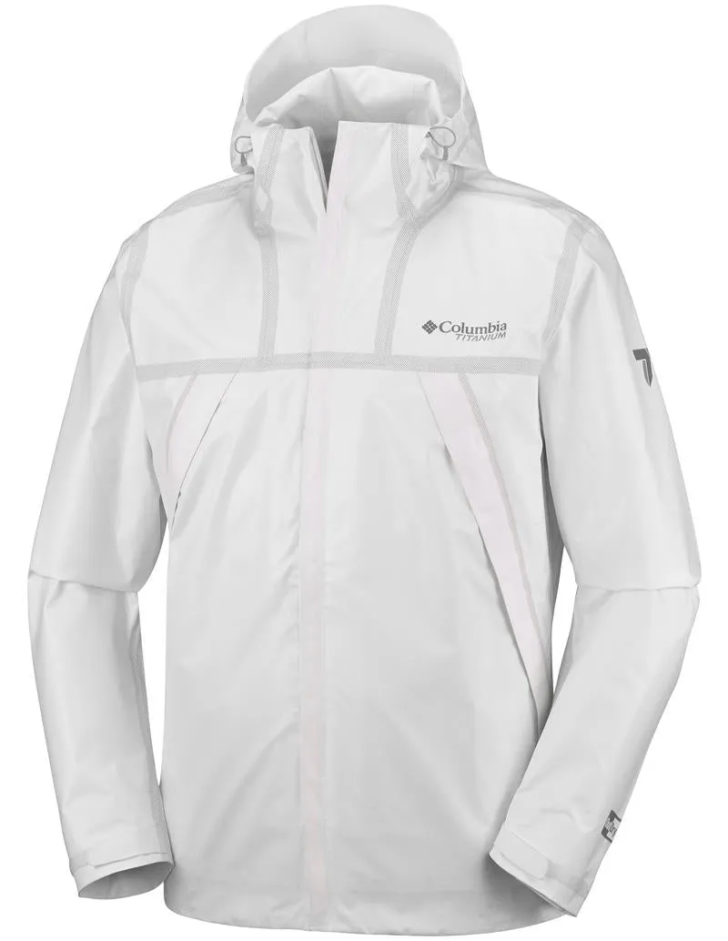 State Columbia Men White OutDry Ex ECO Tech Shell