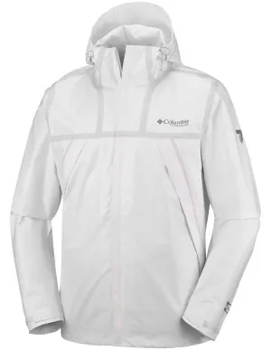 Columbia Men White OutDry Ex ECO Tech Shell Bus Bonnet