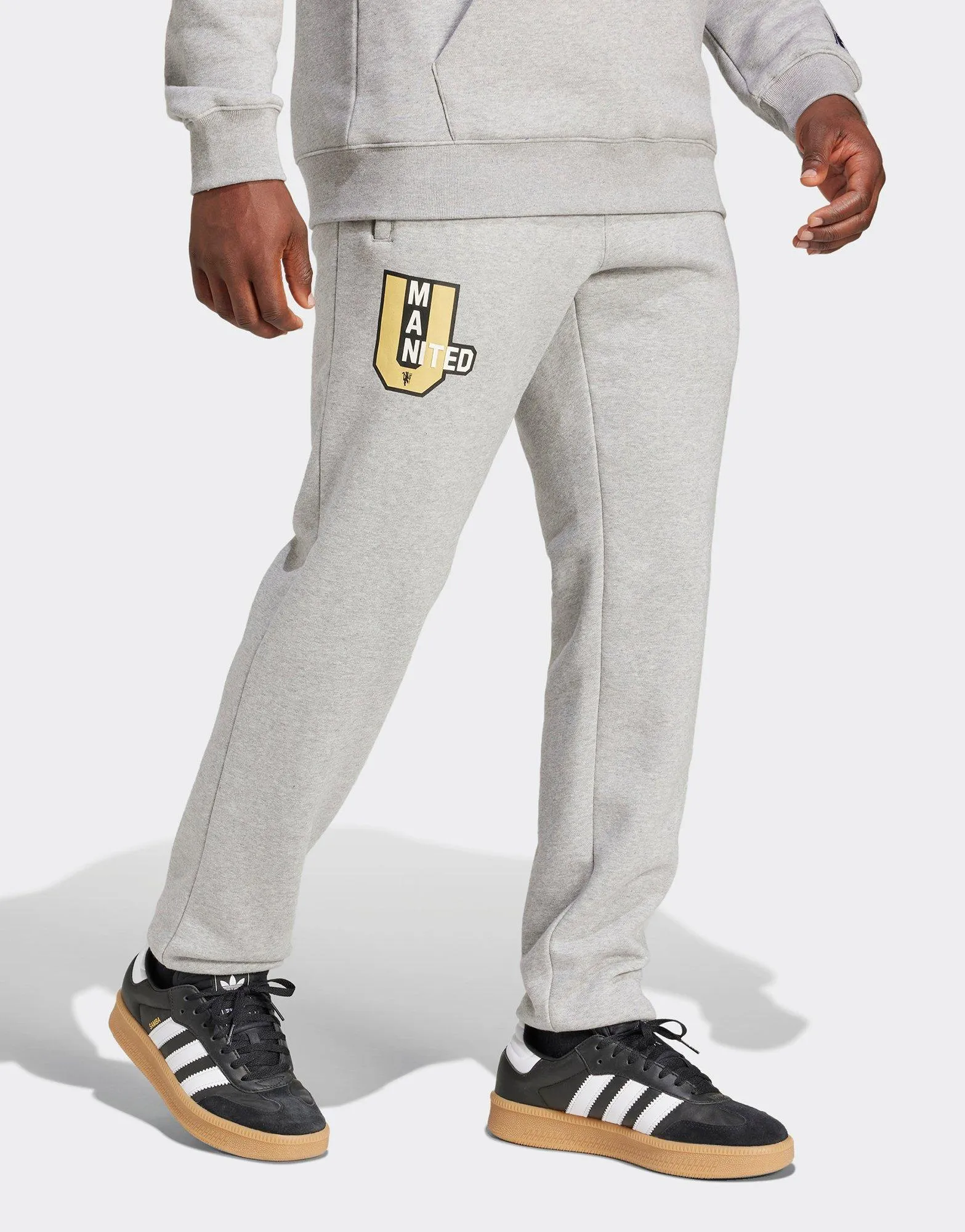 Layered Knit Construction Manchester United Tracksuit Bottoms