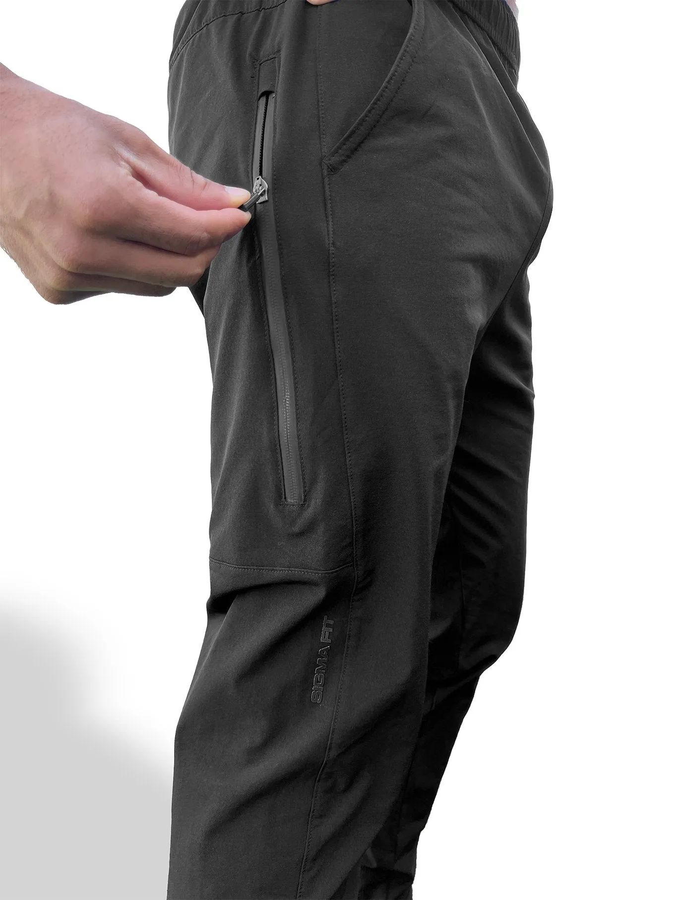 DurableHemline No Ride Up Waist Essential Sweatpants Black