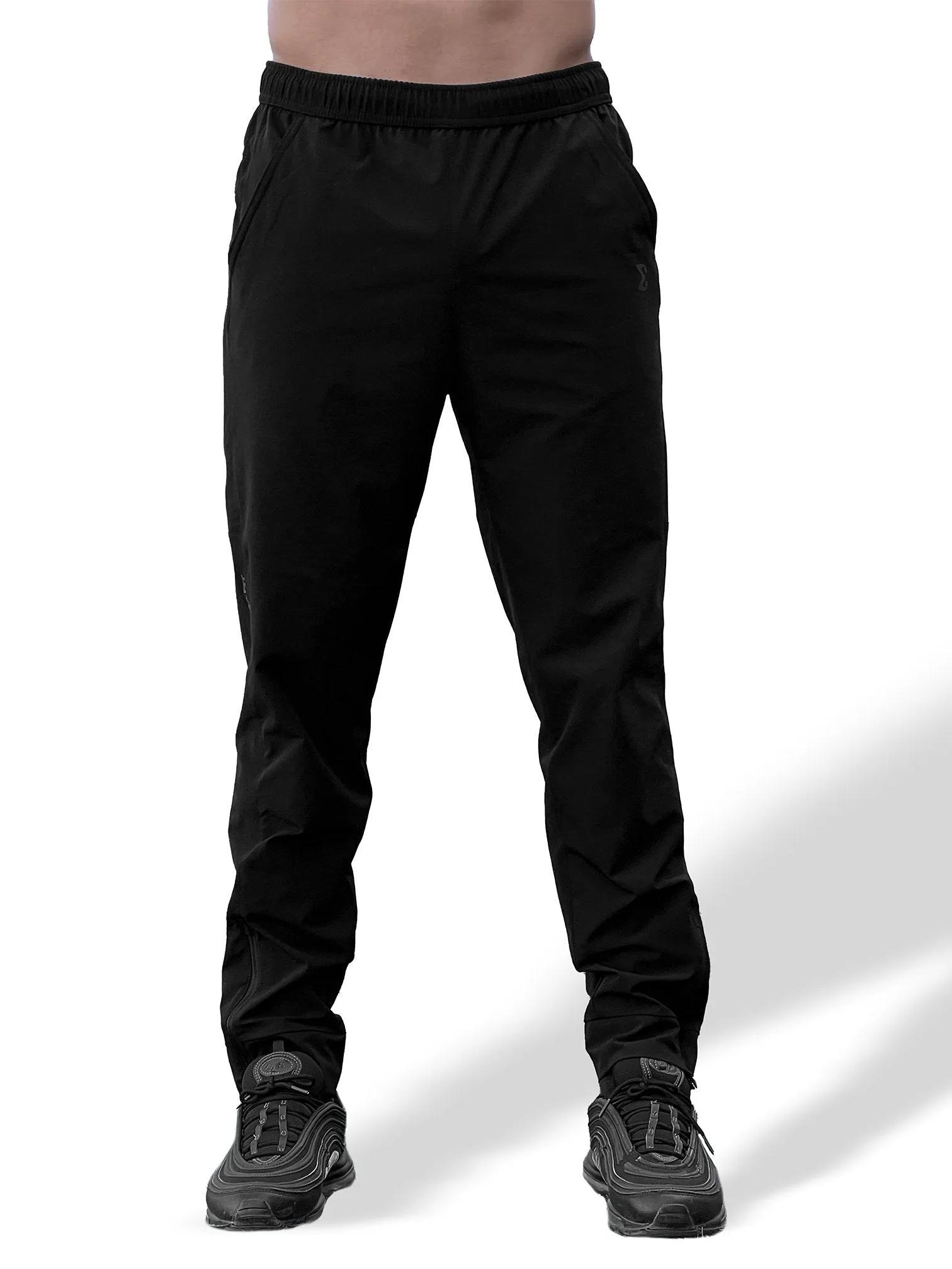 Essential Sweatpants Black Workout Pants Capri Lightweight breathable fabric