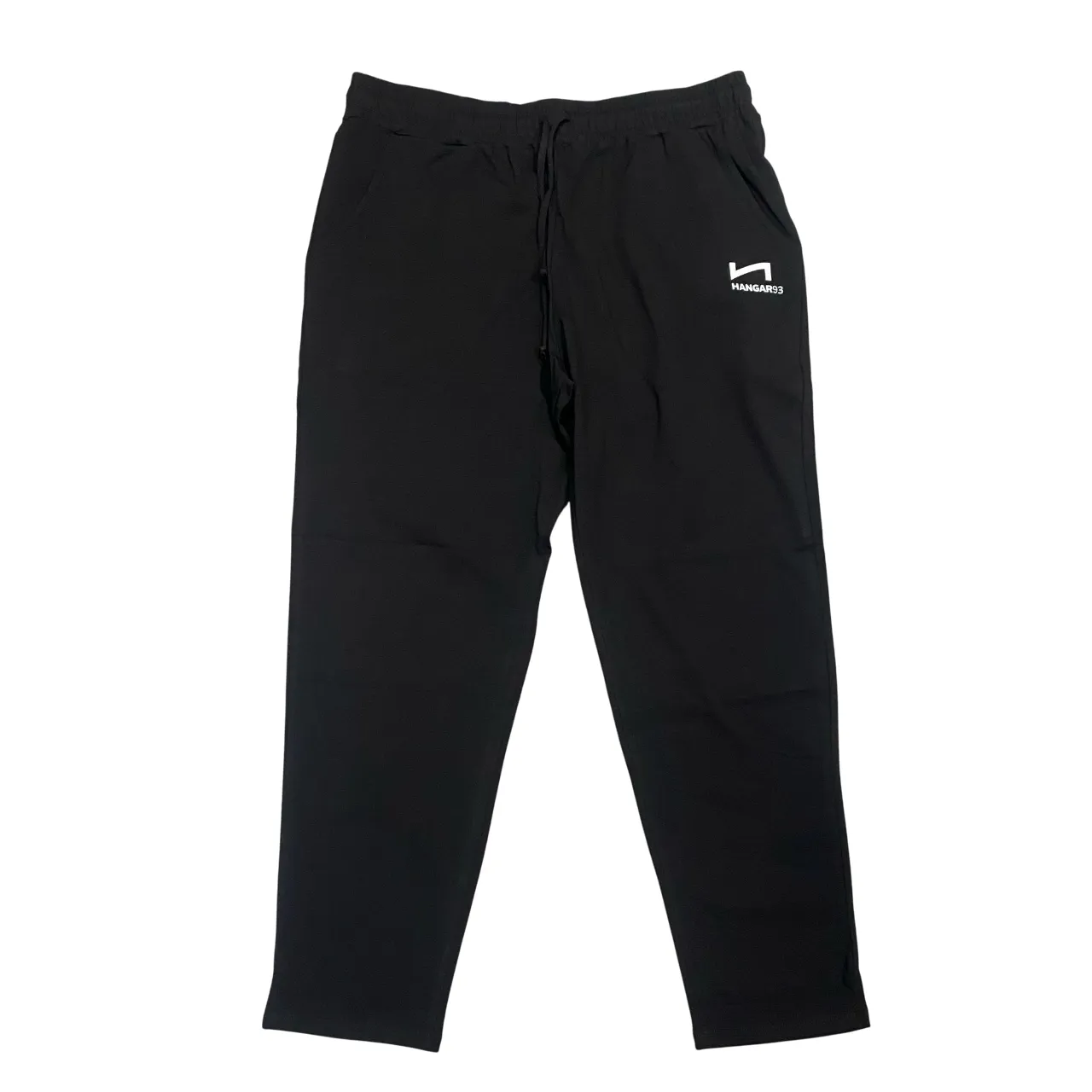 Effortless Style Ventilated Mesh Panels Hangar93 pantalone sportivo da uomo  in cotone jersey Over Size z234U1 NRO02 nero