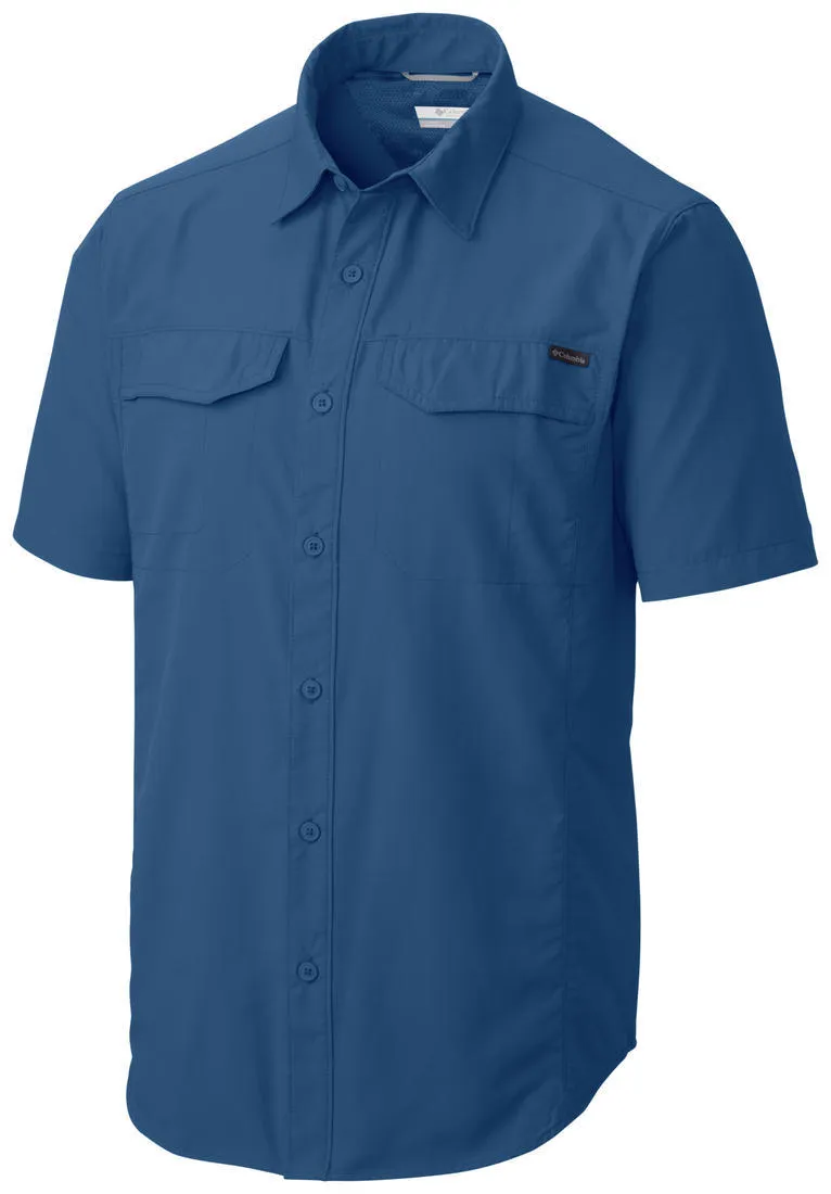 Trend Vibe Columbia Men Blue Silver Ridge Short Sleeve Shirt (Sun Protection)