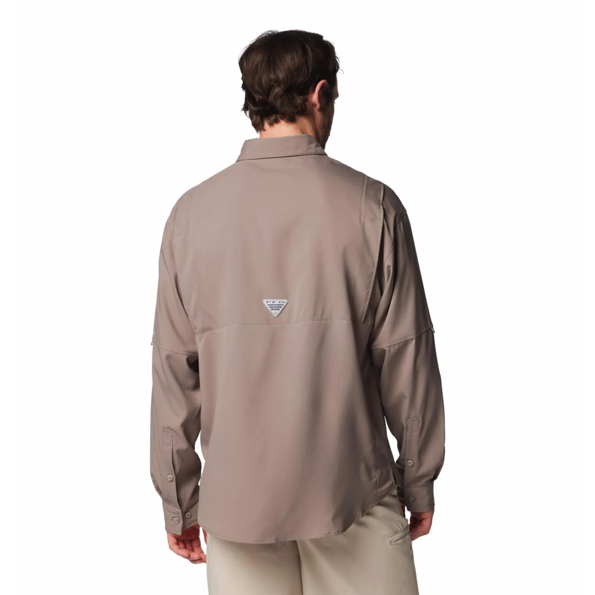 Breathable Stretch Fabric Polish Core Columbia Men Brown Tamiami II LS Shirt (Sun Protection)