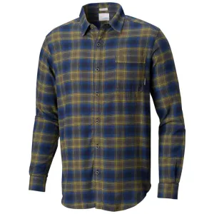 Columbia Men Blue Boulder Ridge Long Sleeve Flannel Myth Glow SmoothEdging