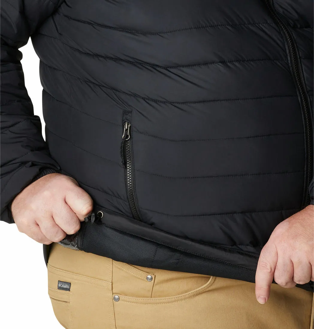 Adjustable Hem System Columbia Men Black Powder Lite Jacket