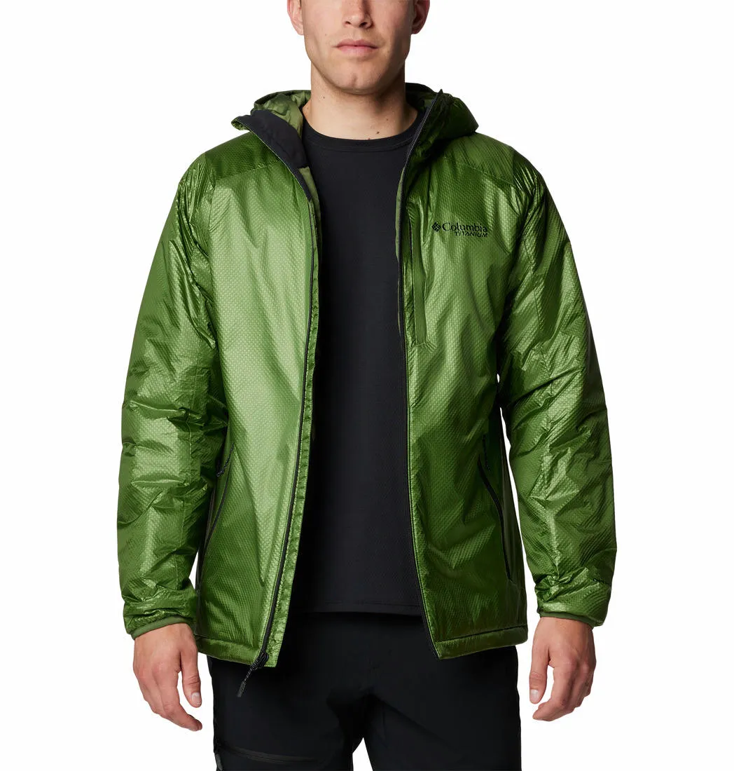 Columbia Men Green Arch Rock II Hooded Jacket Concentration Manufacture