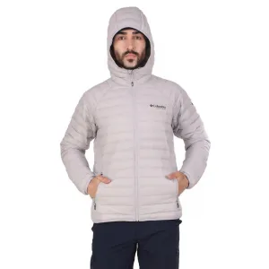 Columbia Men Grey Alpha Trail Down Hooded Jacket starlight Multi Pocket Design