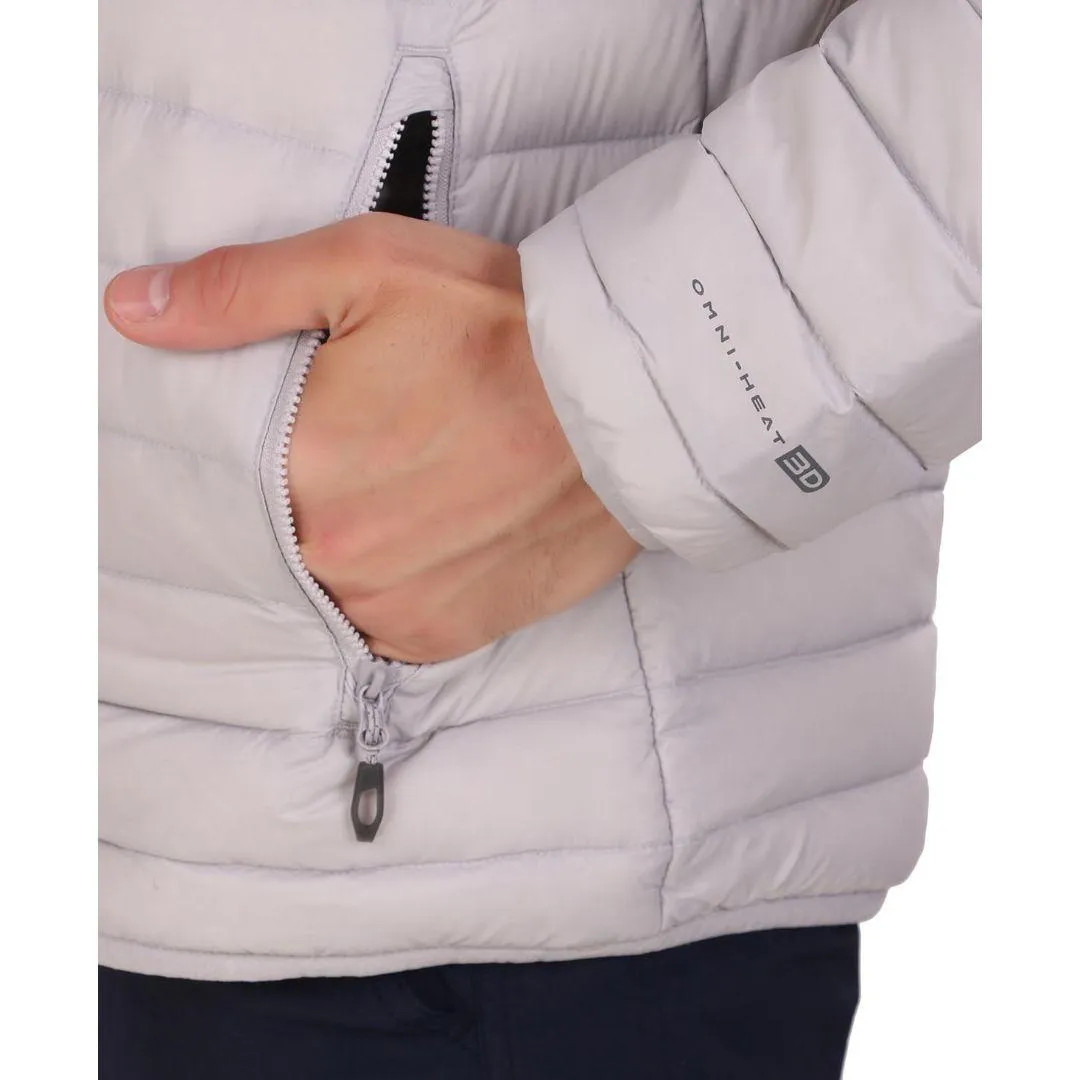 Columbia Men Grey Alpha Trail Down Hooded Jacket Outdoor Activity