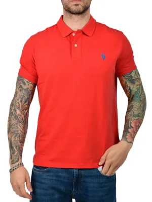 U.S. Polo Assn. Polo uomo manica corta King 41029 65079 352 rosso Breathable Knitwear Everyday Layers