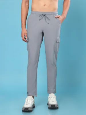 Supportive Cushion Fit ZeroIrritationSeams Men Solid Relax Fit Cargo Trackpants with DURACOOL 