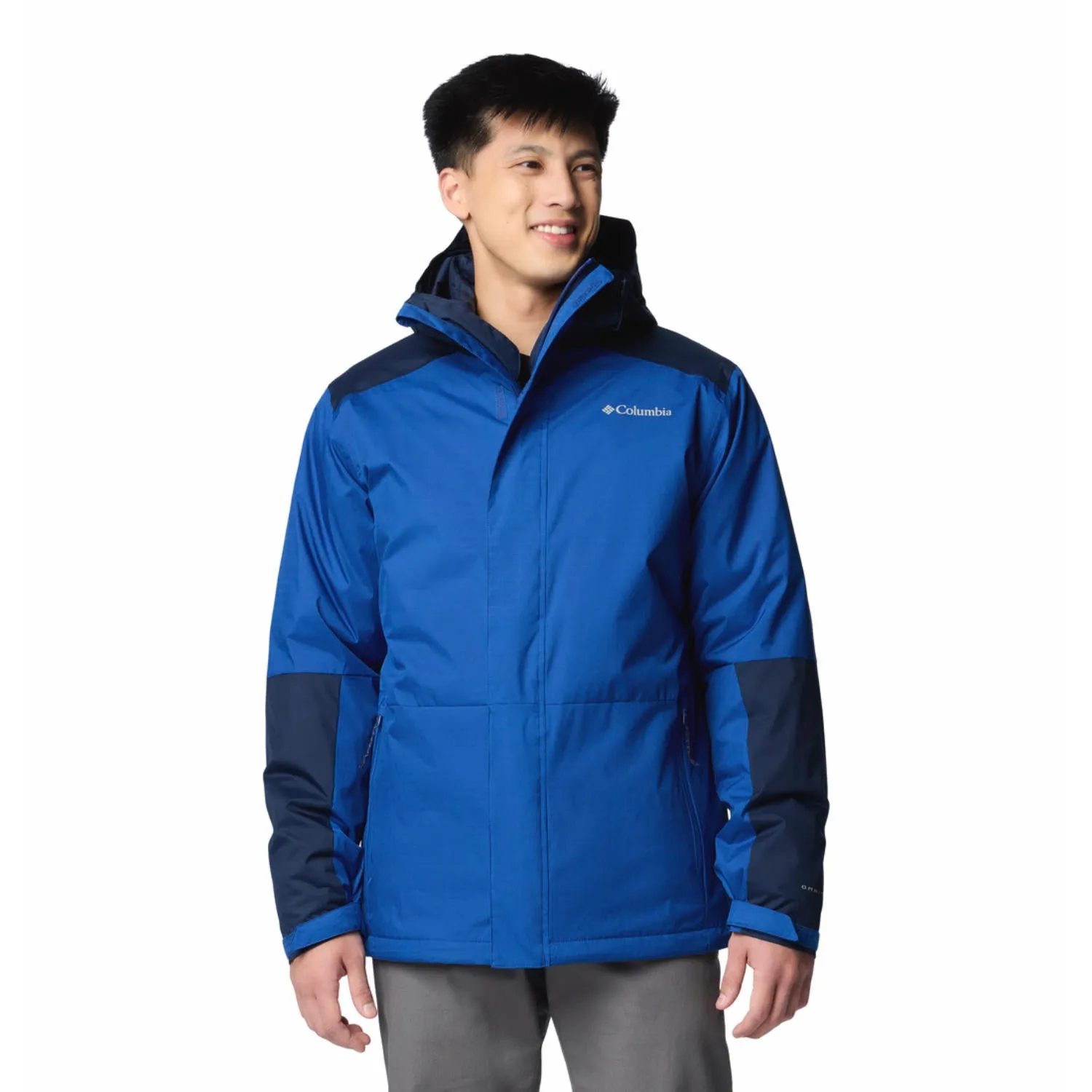 Columbia Men Blue Point Park Interchange Jacket Layer Flex