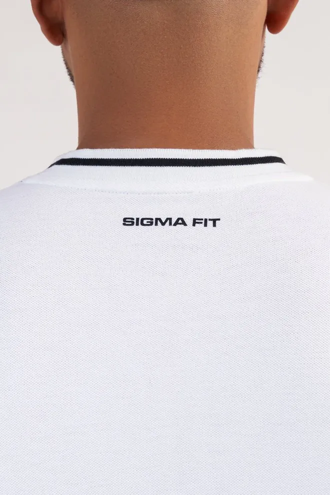 White Z Polo T-shirt Stretchable Material