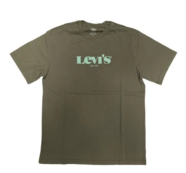 Comfy Base PreShrunkCotton Levi's T-shirt in cotone da uomo 1873 161430295 verde militare