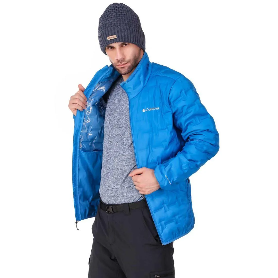 Columbia Men Blue Delta Ridge Down Jacket Graphic Design