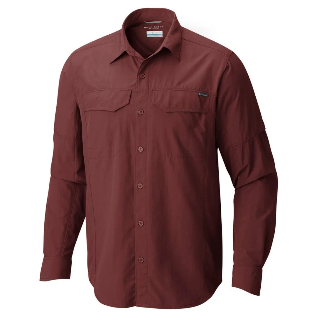 Hypoallergenic Fibers ReinforcedHem Columbia Men Orange Silver Ridge Short Sleeve Shirt (Sun Protection)