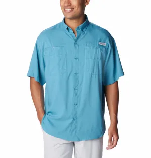 Columbia Men Blue Tamiami II SS Shirt (Sun Protection) MatteFinishTexture Code Soul