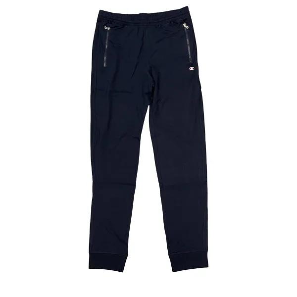 Champion Pantalone sportivo da uomo Legacy Authentic Pro Jersey con cerniera alle tasche 217435 BS501 NNY blu WickingInnerLayer Moisture Management Layer