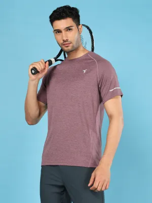Loose fitting comfort Men Melange Slim Fit Crew Neck T-shirt with MELANGE