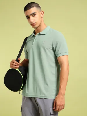 Men Solid Slim Fit Polo T-shirt with MATPIQ Oversized Silhouette