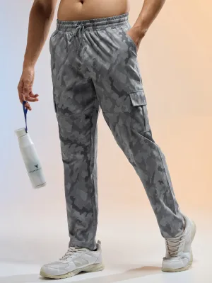 Running Gear Pants Casual Design Men Printed Straight Fit Sports Cargo Trackpants with TS LYTRA