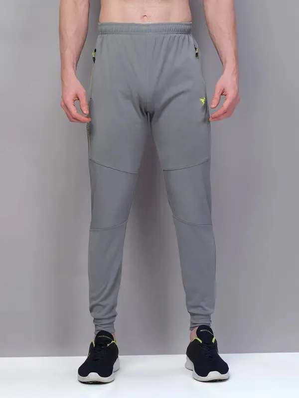 Supportive and Comfortable High Waist Leggings Men Solid Slim Fit Trackpants with TECHNO GUARD