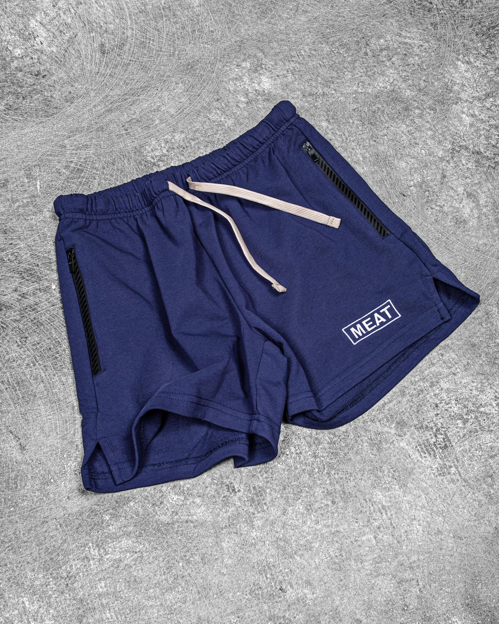 SQUATTING SHORTS ?C COTTON / NAVY BLUE Sport Ready
