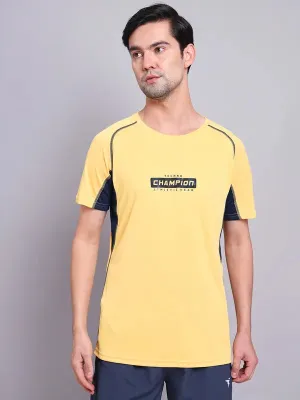 Men Printed Regular Fit Crew Neck T-shirt with TECHNO COOL  casual and comfortable Quick-Drying Shirt