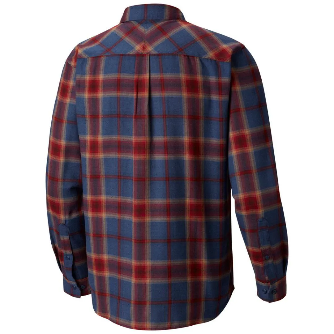 Shine Mood Athletic Wear Columbia Men Blue Silver Ridge Flannel Long Sleeve Shirt