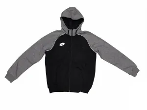Chic Comfort Sporty Layer Lotto felpa con cappuccio da uomo  Sweat FZ Delta Plus HD T5536 nero-grigio