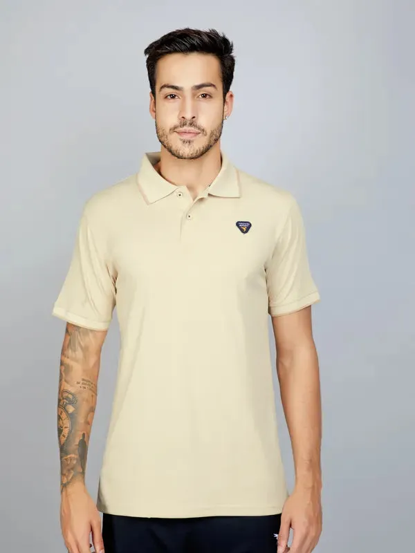 Men Solid Slim Fit Polo T-shirt with TECHNO COOL  Active Flex Golf Outfit