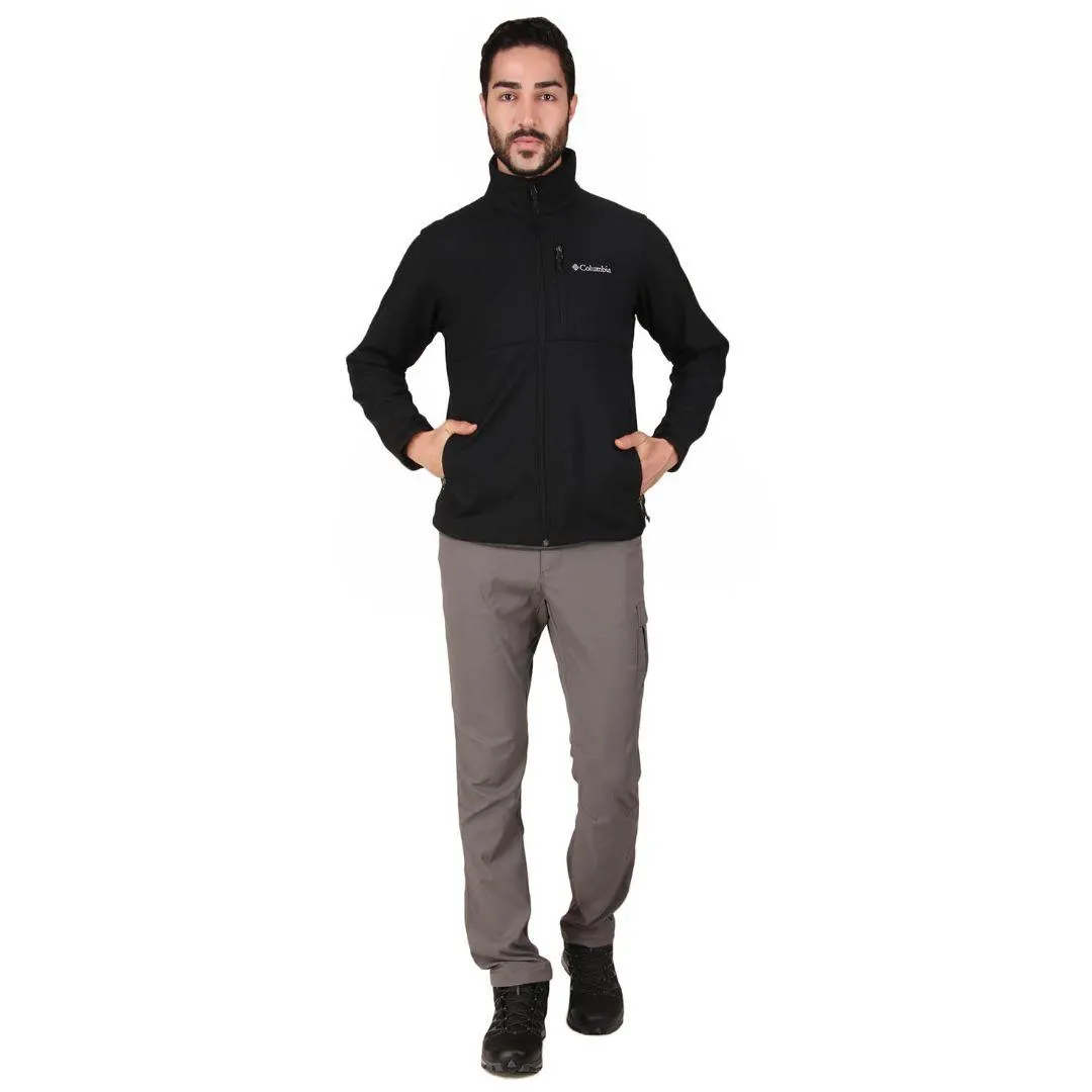 Columbia Men Black Ascender Softshell Jacket Condition Sleek Jacket
