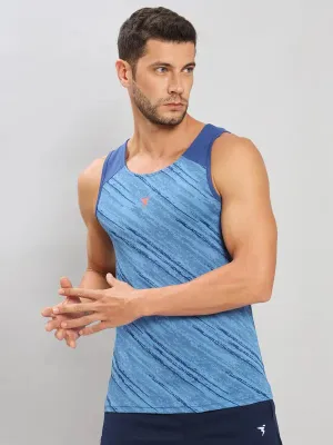 technicians Outdoor Flexible Men Self Design Slim Fit Scoop Neck Innerwear Vest with DOUBLE COOL