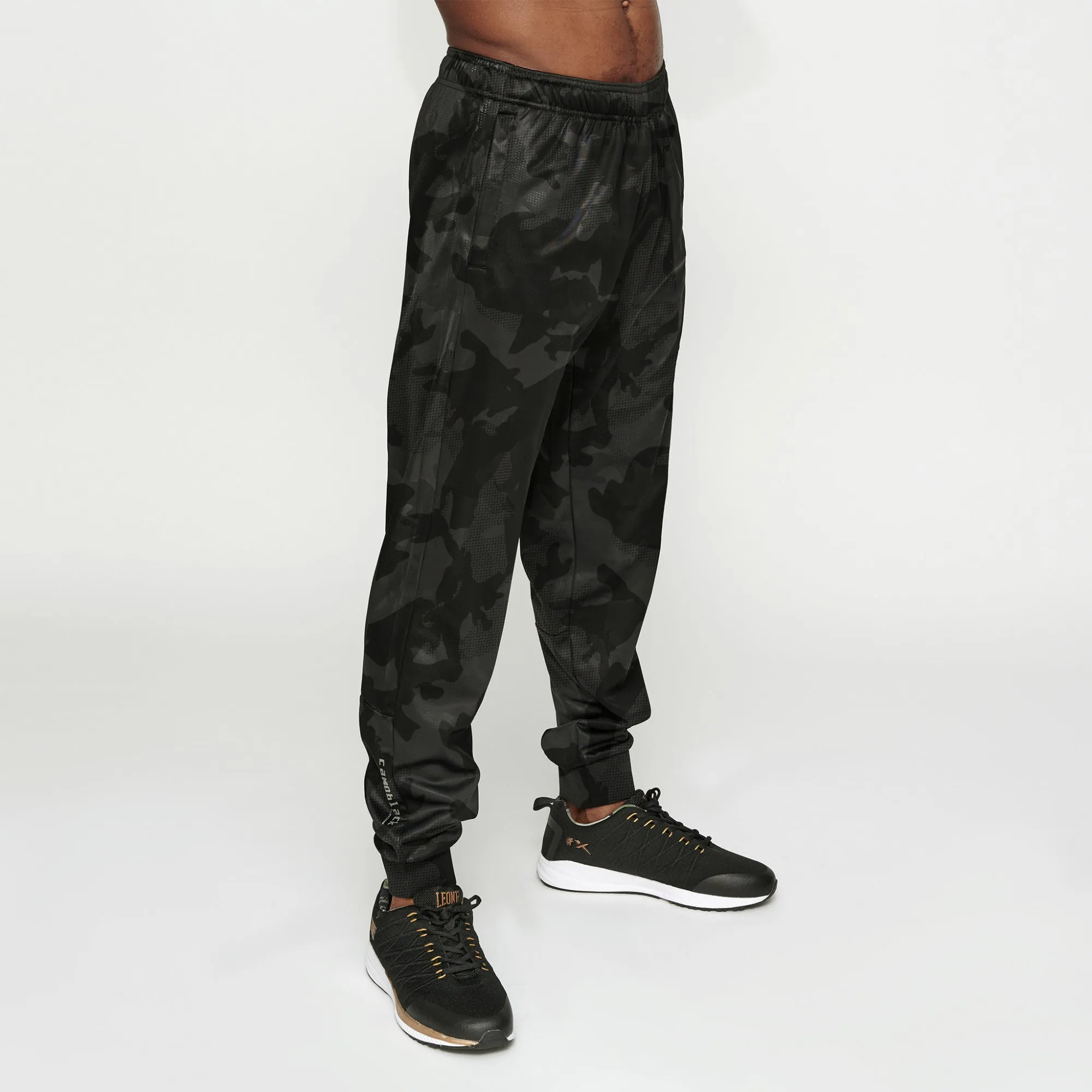 Fashionable Fit Leone Pantalone Camoblack AB307 black