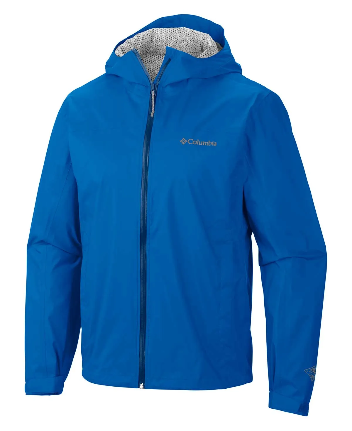 Windproof Jacket Warm Weather Wear Columbia Men Blue EvaPOURation Jacket Waterproof