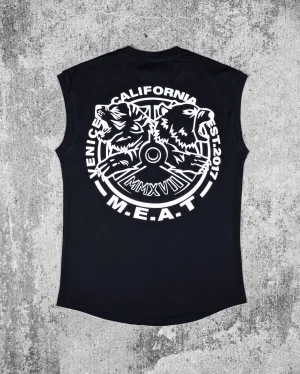 Fresh Lightness CUTOFF MUSCLE TEE - ORIGIN / BLACK