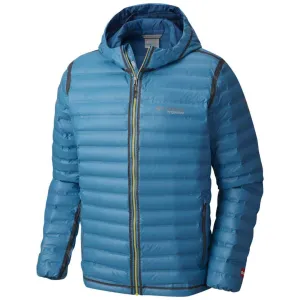 Columbia Men Blue OutDry Ex Gold Down Hooded Jkt Warm Thinsulate Performance Use