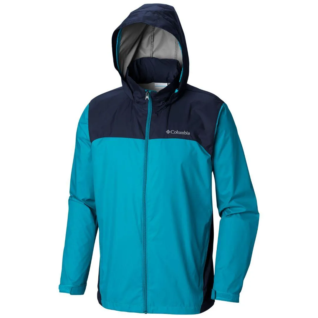 Columbia Men Blue Glennaker Lake Rain Jacket Age Backcountry Use