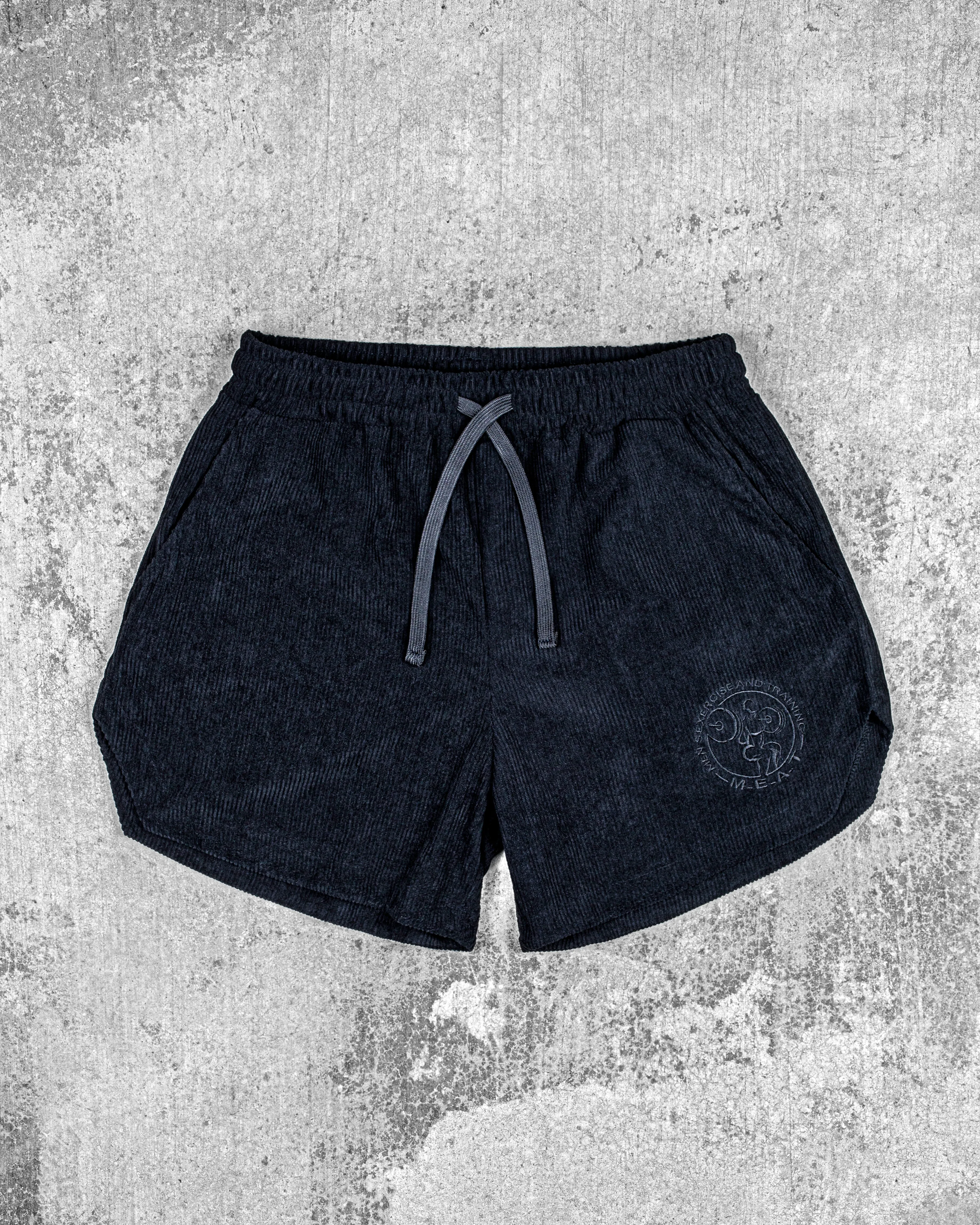 Weekend Wear Body Stretch LIFTING SHORTS ?C CORDUROY / ALL BLACK
