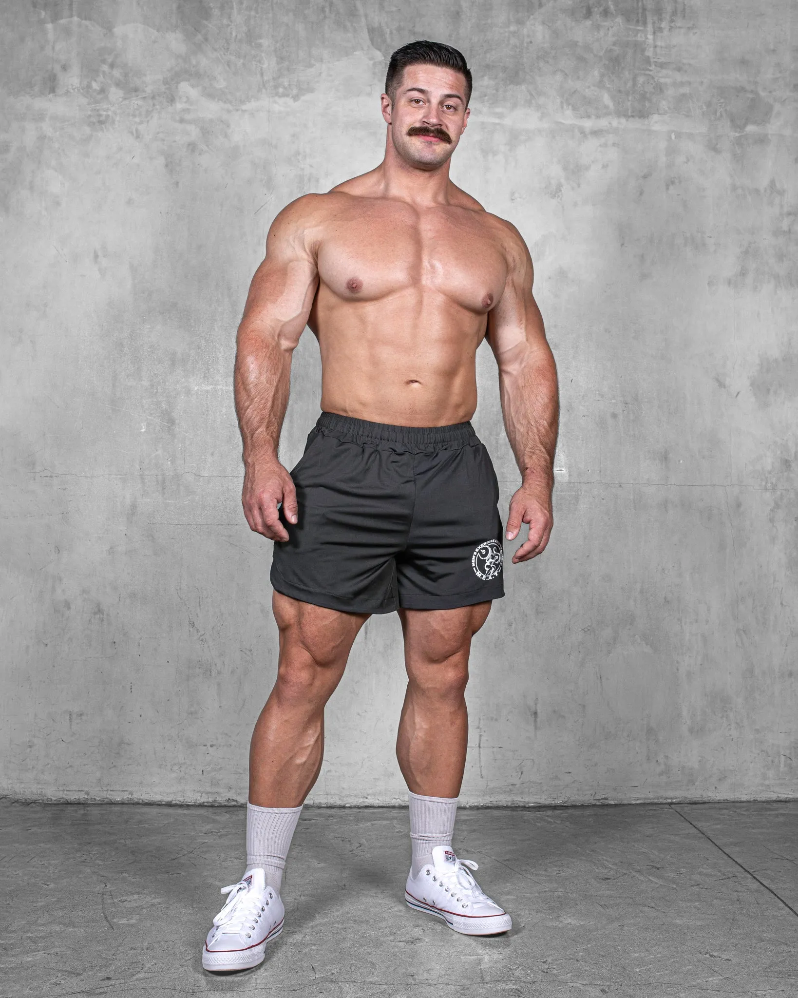 Hot Weather Performance Wear LIFTING SHORTS ?C CLASSIC / CHARCOAL GREY