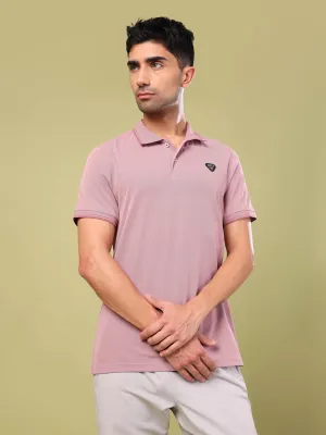 casual top Men Solid Slim Fit Polo T-shirt with ELASTO PLUS