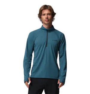 Columbia Men Teal OmniShade UPF 50 DriVenture Sweatshirt Versatile Use